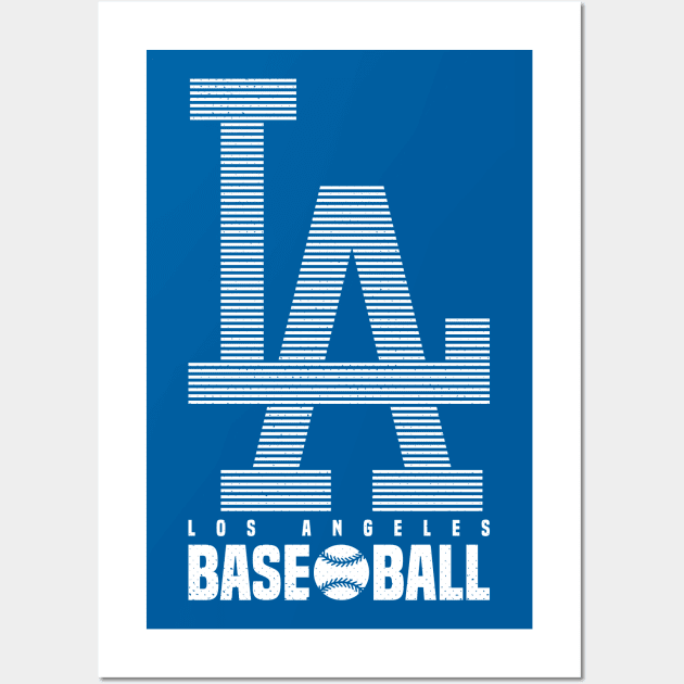 LA Baseball 3 Wall Art by HooPet